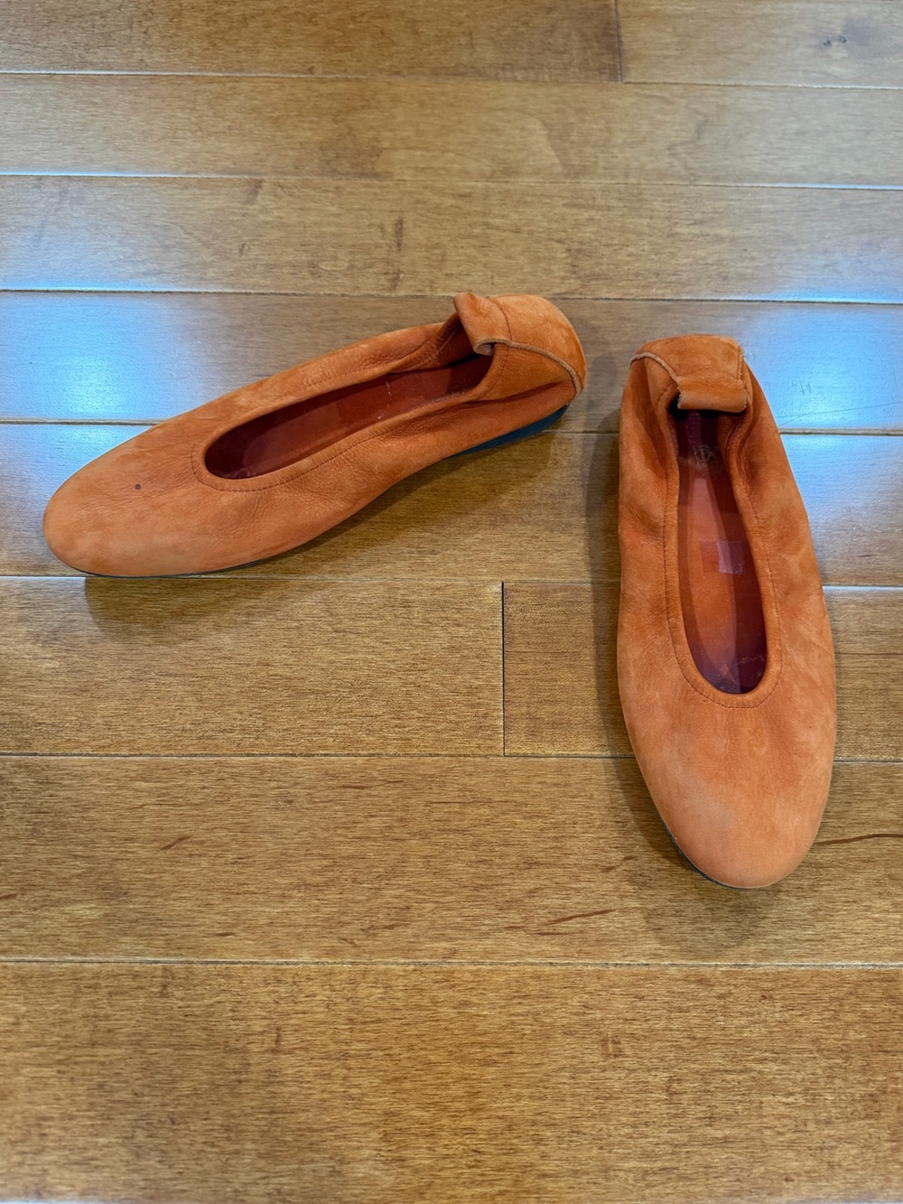 Arche Orange Nubuck Slip On Laius Ballet Flats Shoes Sz. 39 (8)